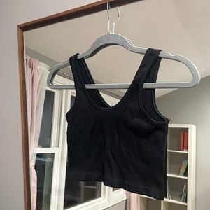 Plain black tank